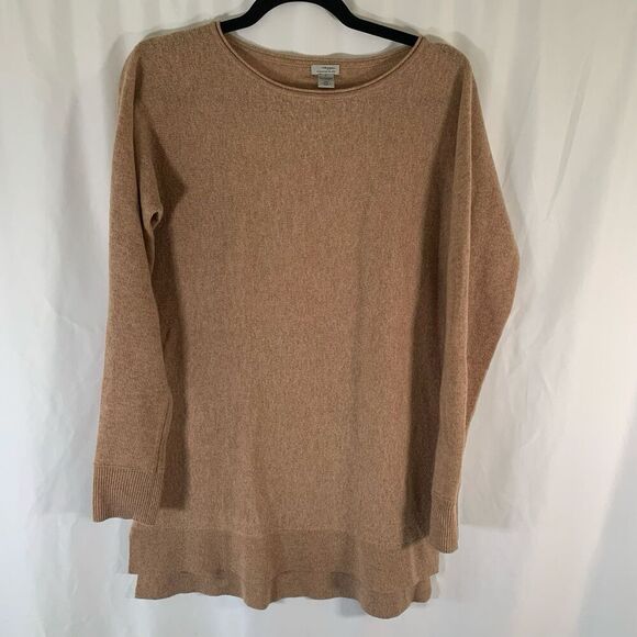 Halogen Wool Cashmere Blend Sweater Women's Small Brown Knit Round Neck - Picture 1 of 7